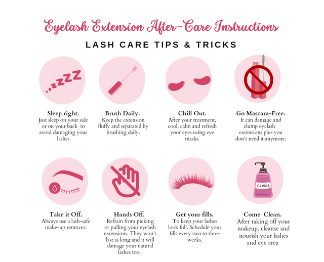 Lash extension online care